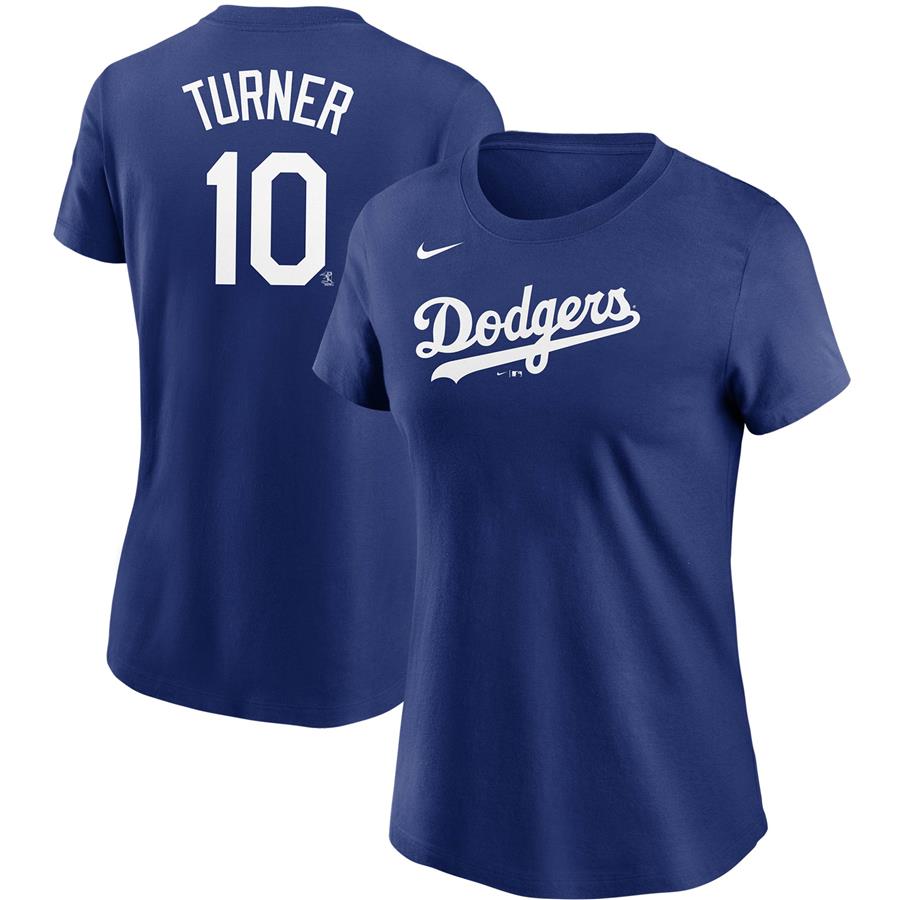 Justin Turner Los Angeles Dodgers Nike Women's Name & Number T-Shirt - Royal