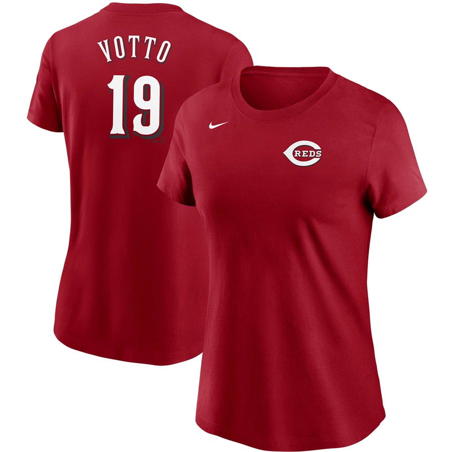Joey Votto Cincinnati Reds Nike Women's Name & Number T-Shirt - Red