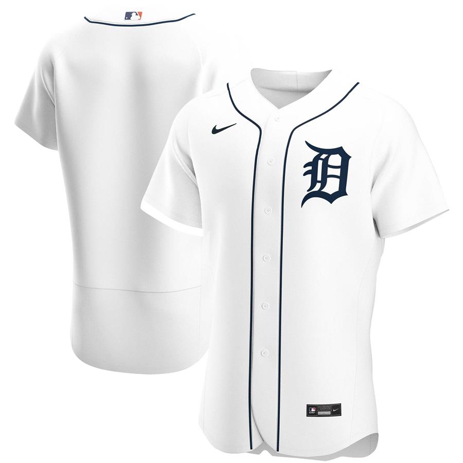Detroit Tigers Nike Home Authentic Team Jersey - White