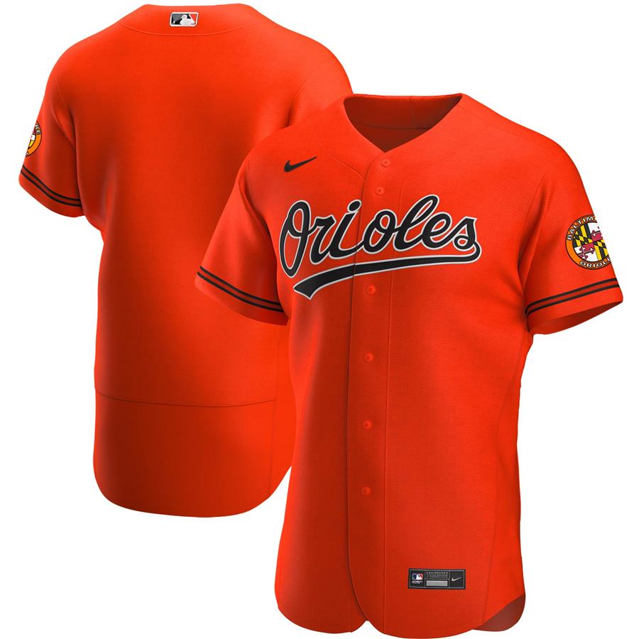 Baltimore Orioles Nike Alternate Authentic Team Jersey - Orange