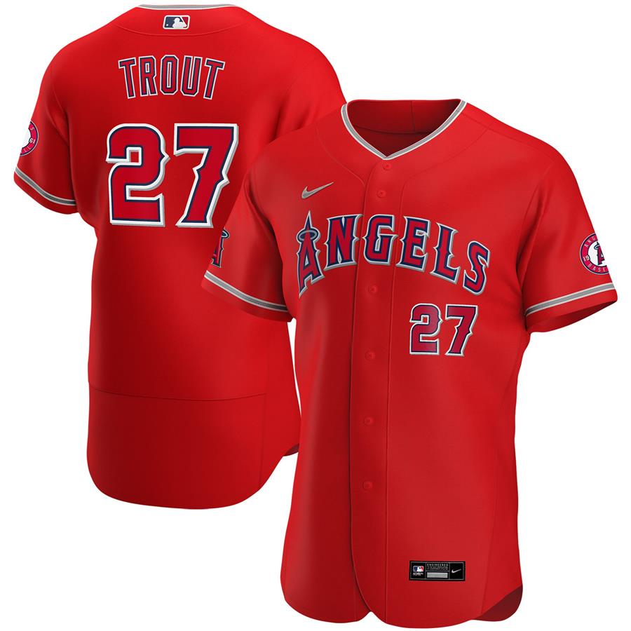 Mike Trout Los Angeles Angels Nike Alternate Authentic Player Jersey - Red