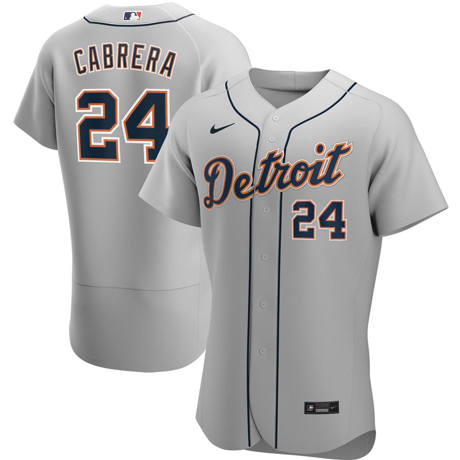 Miguel Cabrera Detroit Tigers Nike Road Authentic Player Jersey - Gray