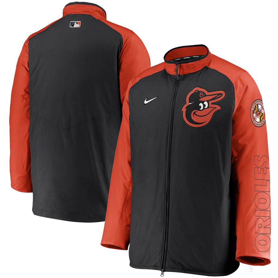 Baltimore Orioles Nike Authentic Collection Dugout Full-Zip Jacket - Black