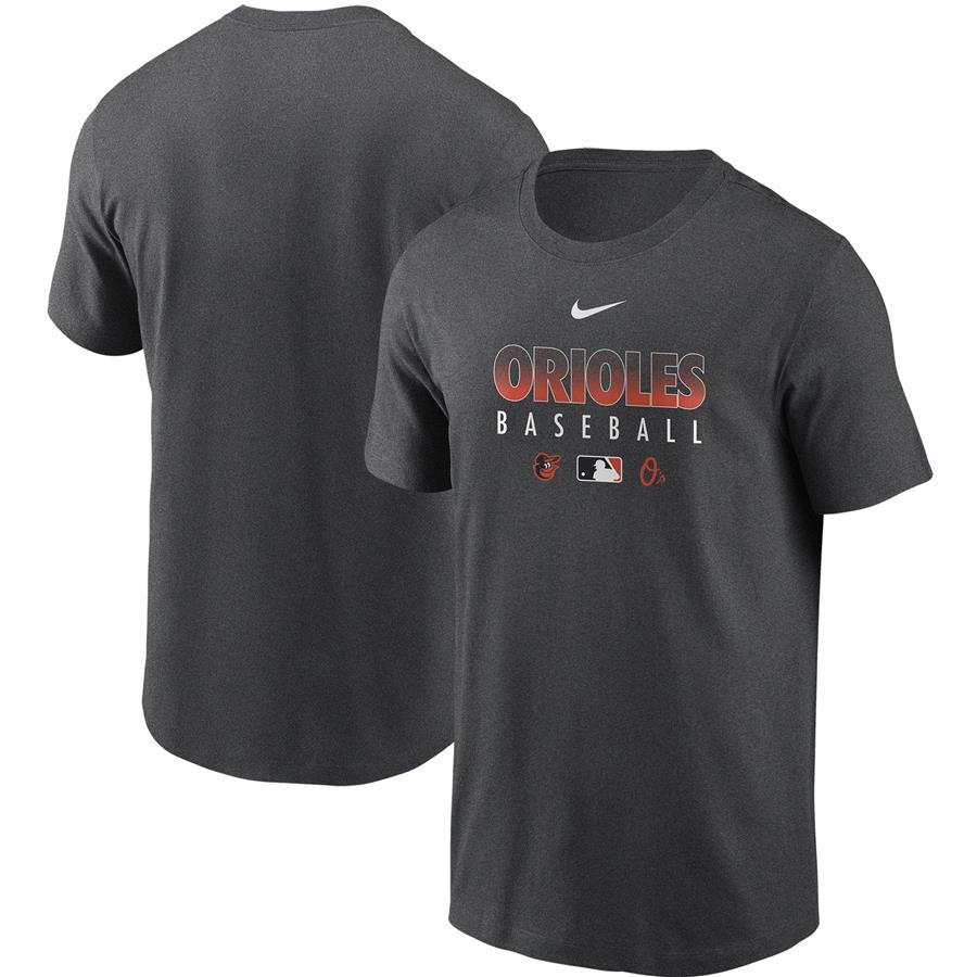 Baltimore Orioles Nike Authentic Collection Team Performance T-Shirt - Gray
