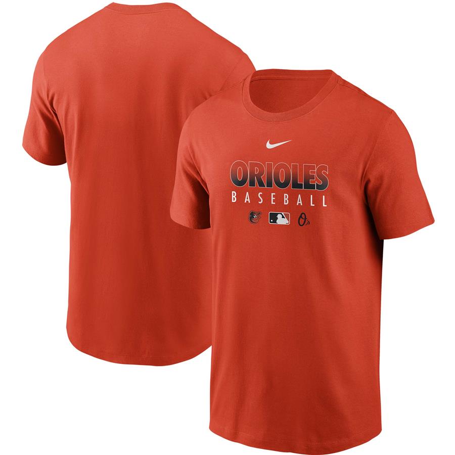 Baltimore Orioles Nike Authentic Collection Team Performance T-Shirt - Orange