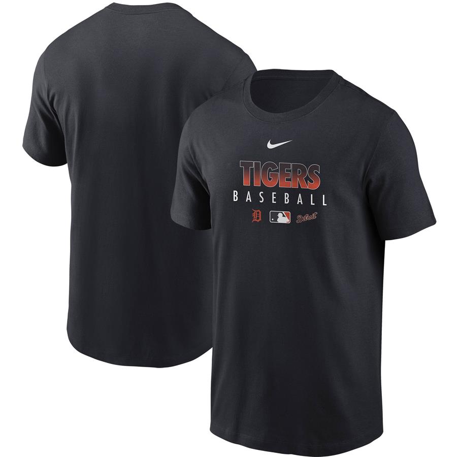 Detroit Tigers Nike Authentic Collection Team Performance T-Shirt - Navy