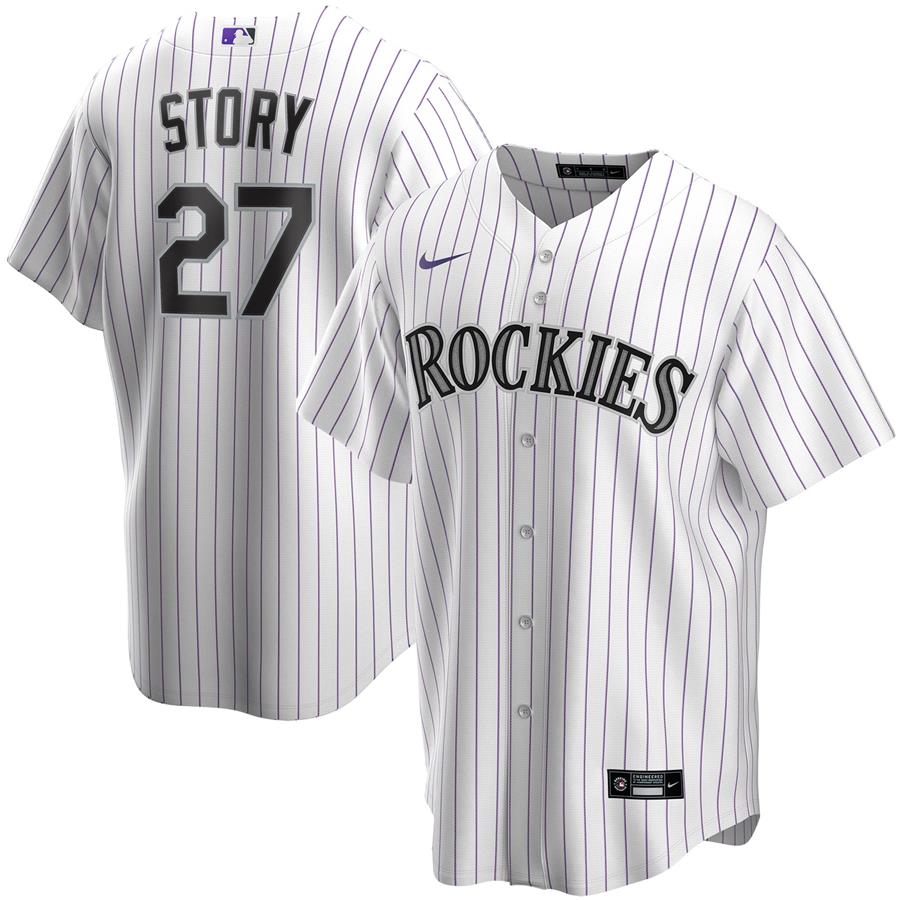 Trevor Story Colorado Rockies Nike Home Replica Player Name Jersey - White