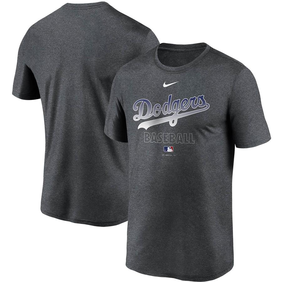 Los Angeles Dodgers Nike Authentic Collection Legend Performance T-Shirt - Charcoal