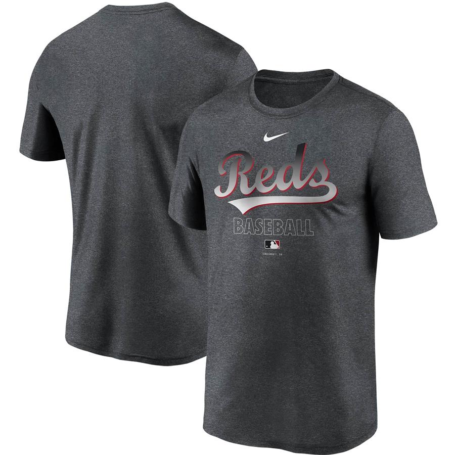 Cincinnati Reds Nike Authentic Collection Legend Performance T-Shirt - Charcoal