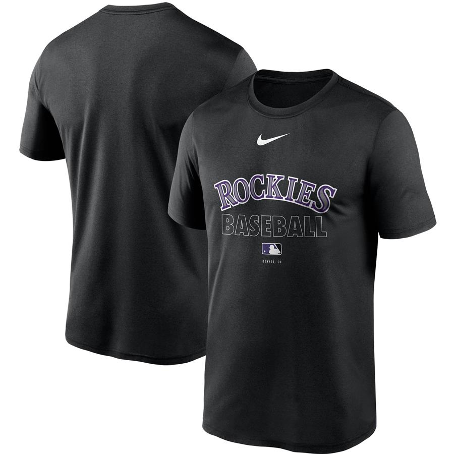 Colorado Rockies Nike Authentic Collection Legend Performance T-Shirt - Black