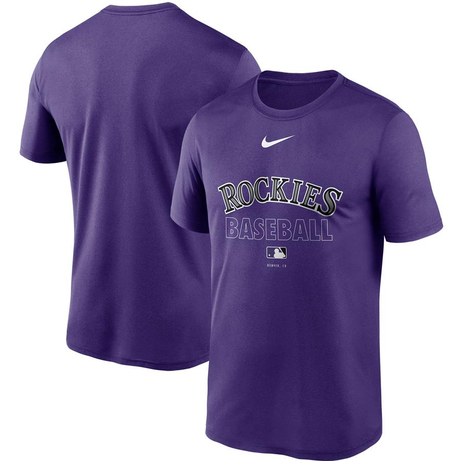 Colorado Rockies Nike Authentic Collection Legend Performance T-Shirt - Purple