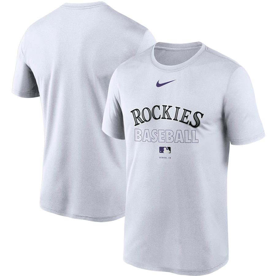 Colorado Rockies Nike Authentic Collection Legend Performance T-Shirt - White