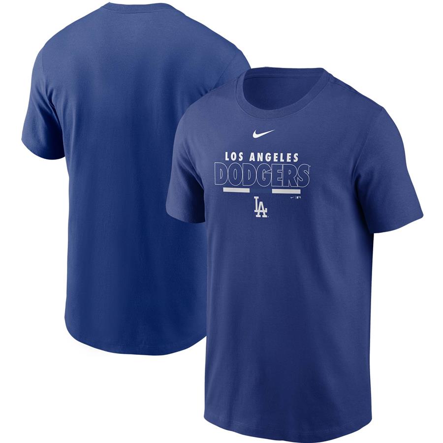 Los Angeles Dodgers Nike Color Bar T-Shirt - Royal