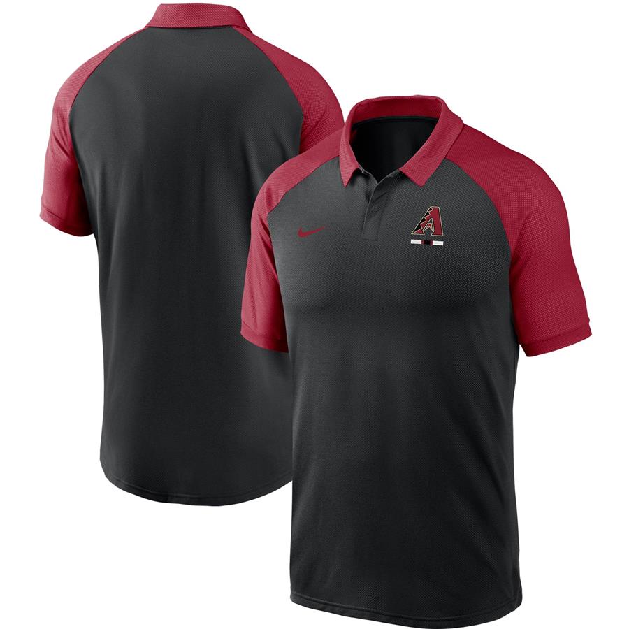 Arizona Diamondbacks Nike Legacy Tri-Blend Raglan Performance Polo - Black