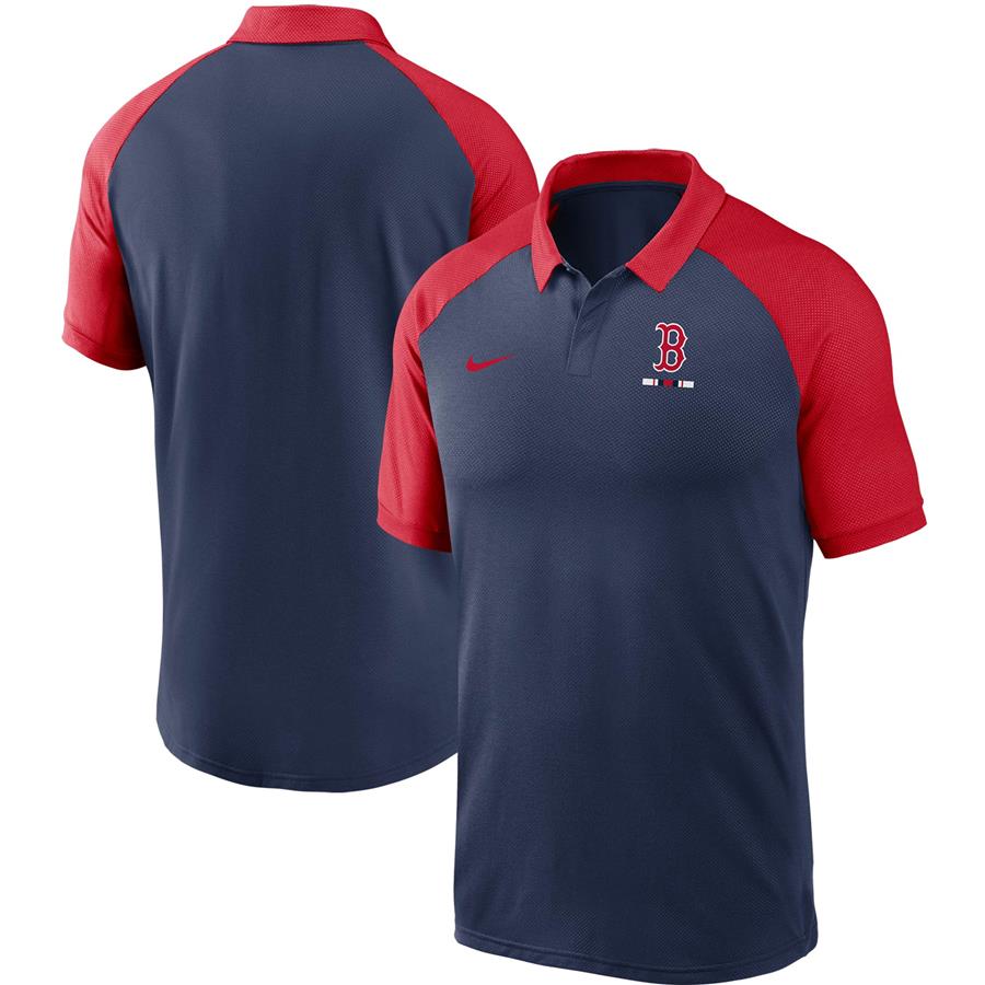 Boston Red Sox Nike Legacy Tri-Blend Raglan Performance Polo - Navy