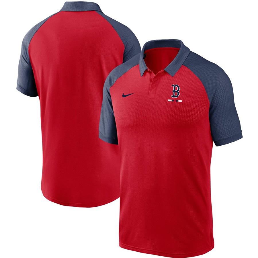 Boston Red Sox Nike Legacy Tri-Blend Raglan Performance Polo - Red