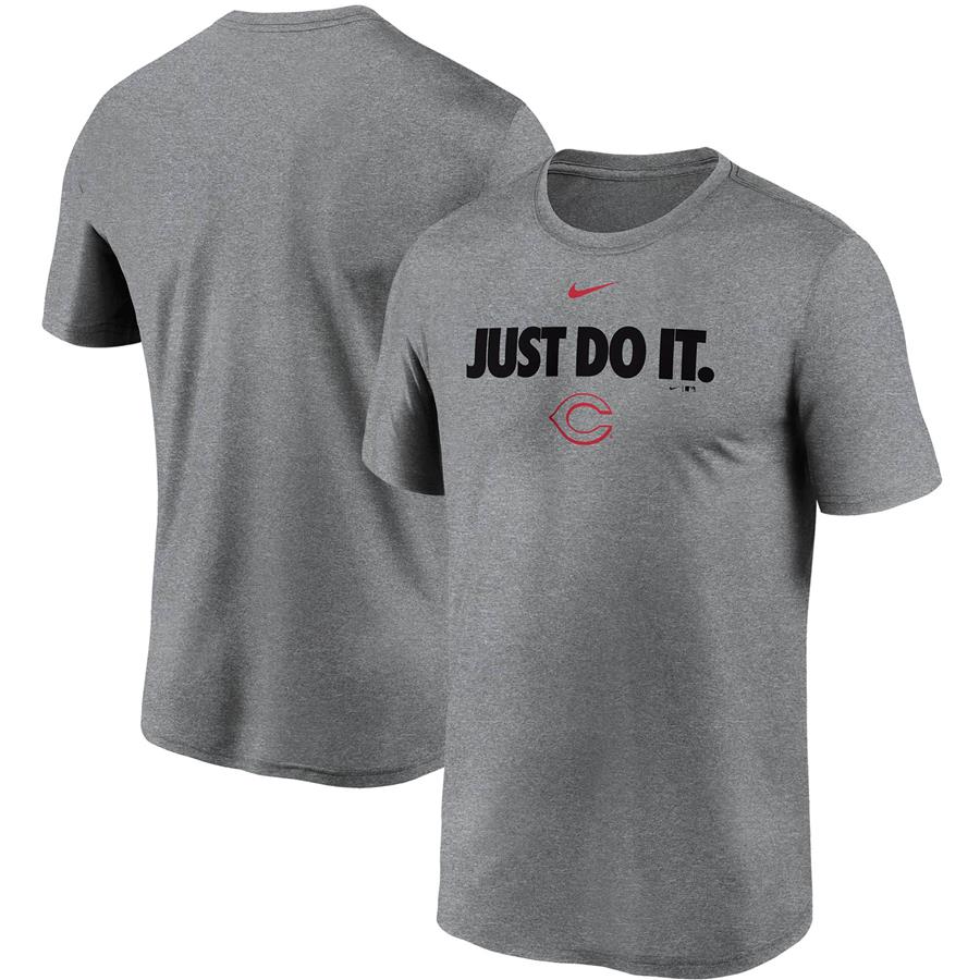 Cincinnati Reds Nike Team Just Do It Legend Performance T-Shirt - Gray