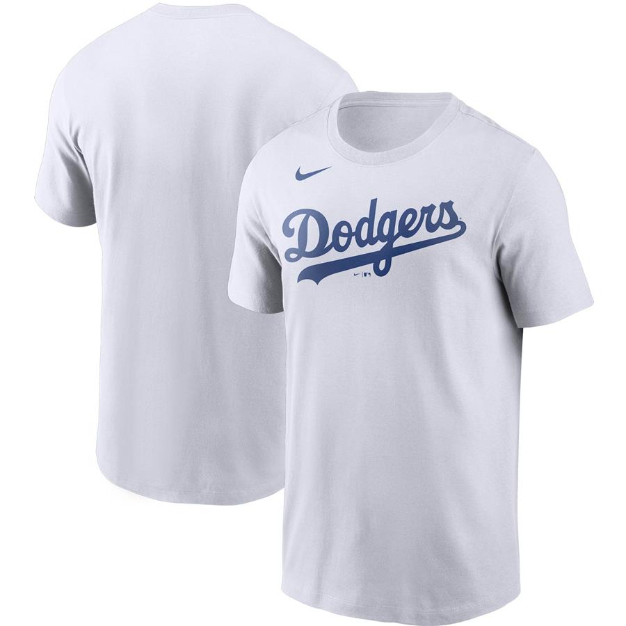 Los Angeles Dodgers Nike Team Wordmark T-Shirt - White