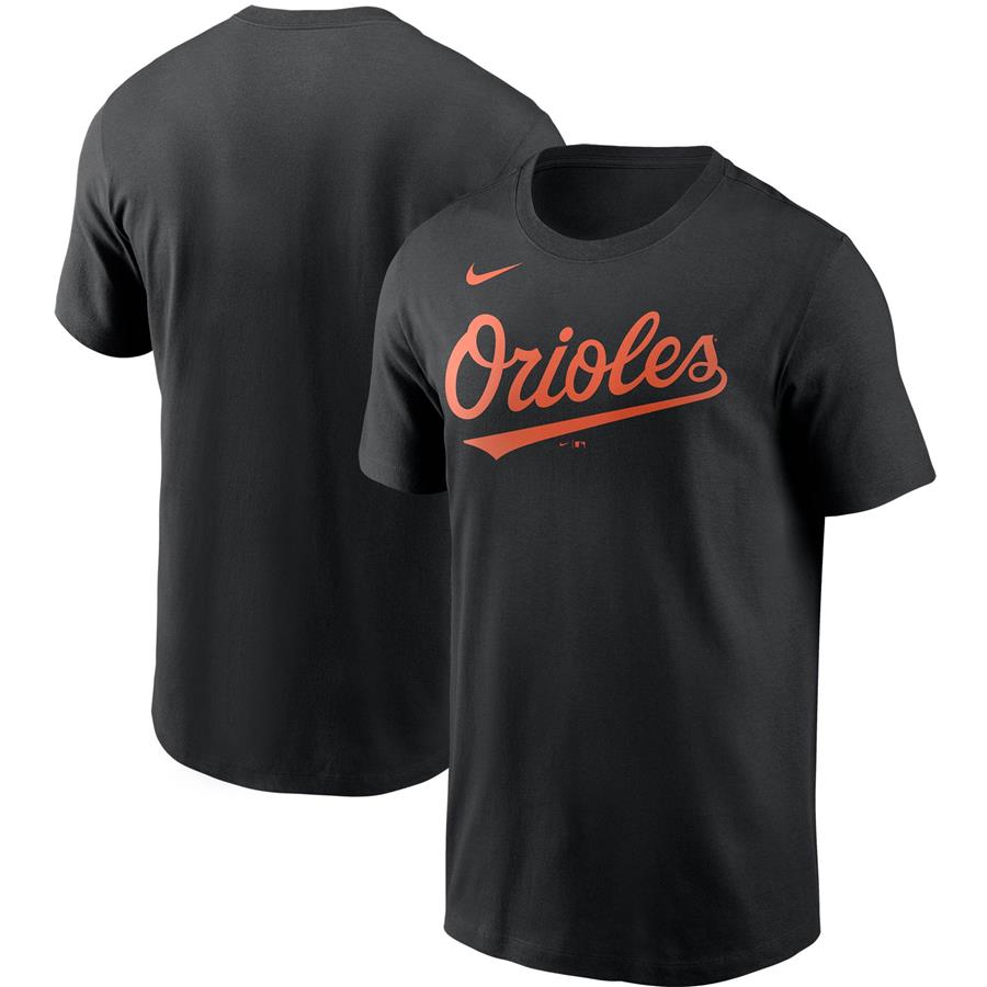 Baltimore Orioles Nike Team Wordmark T-Shirt - Black