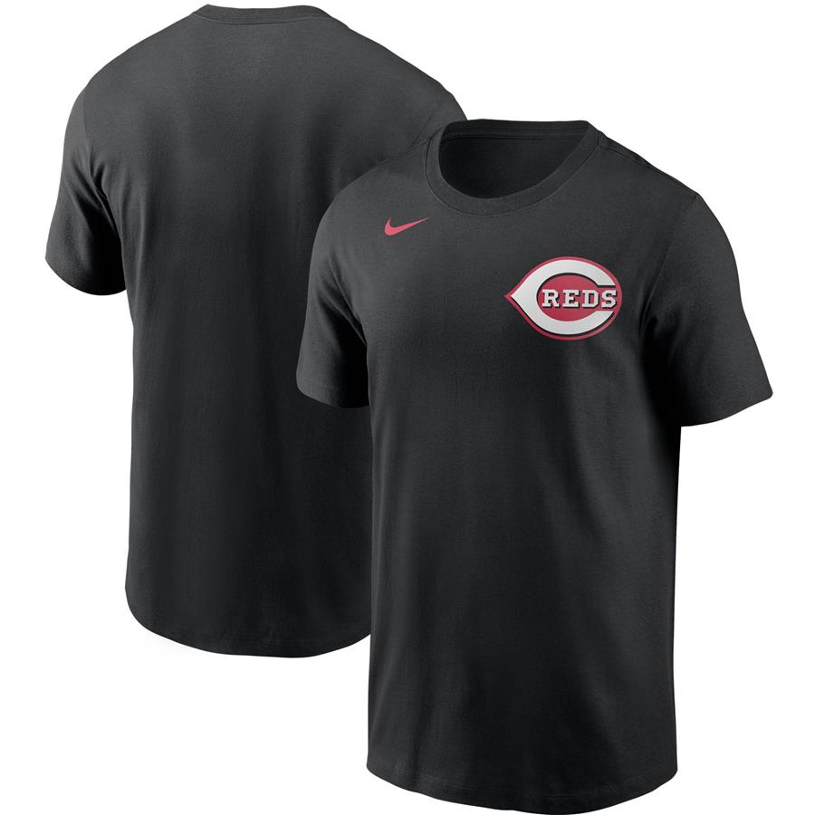 Cincinnati Reds Nike Team Wordmark T-Shirt - Black