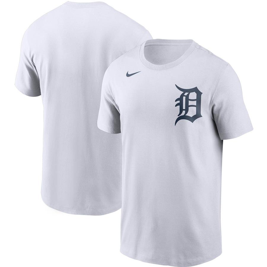 Detroit Tigers Nike Team Wordmark T-Shirt - White
