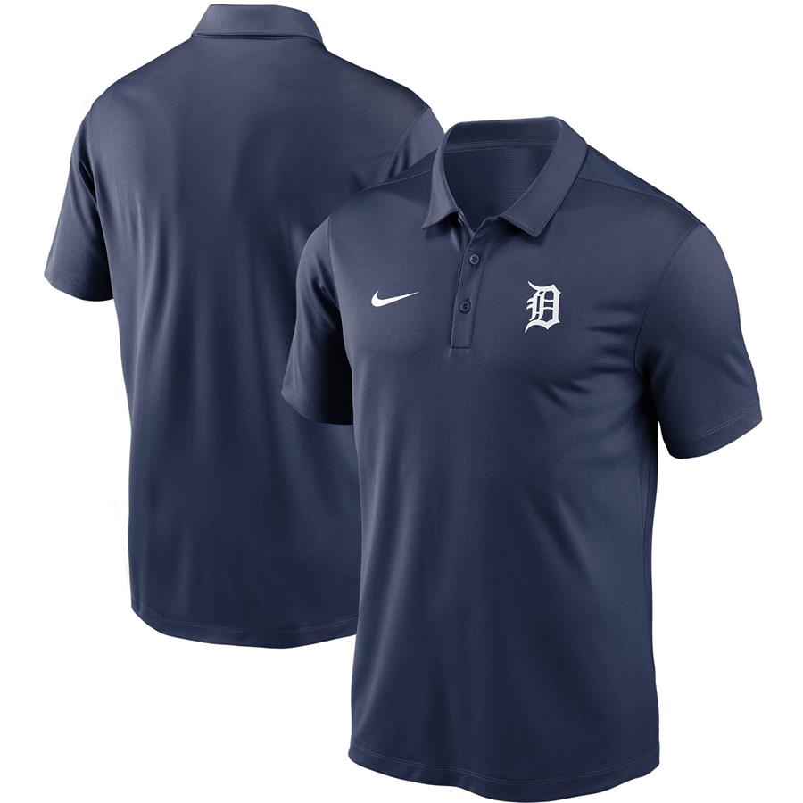 Detroit Tigers Nike Team Logo Franchise Performance Polo - Navy