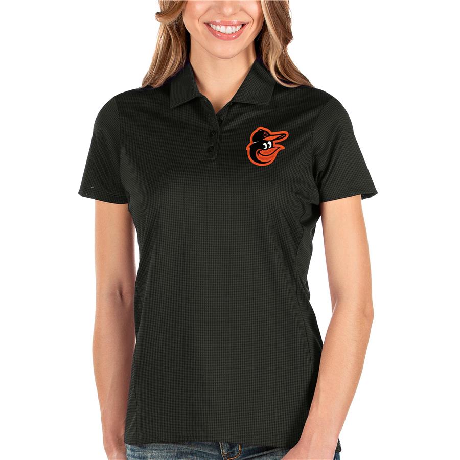 Baltimore Orioles Antigua Women's Balance Polo - Black