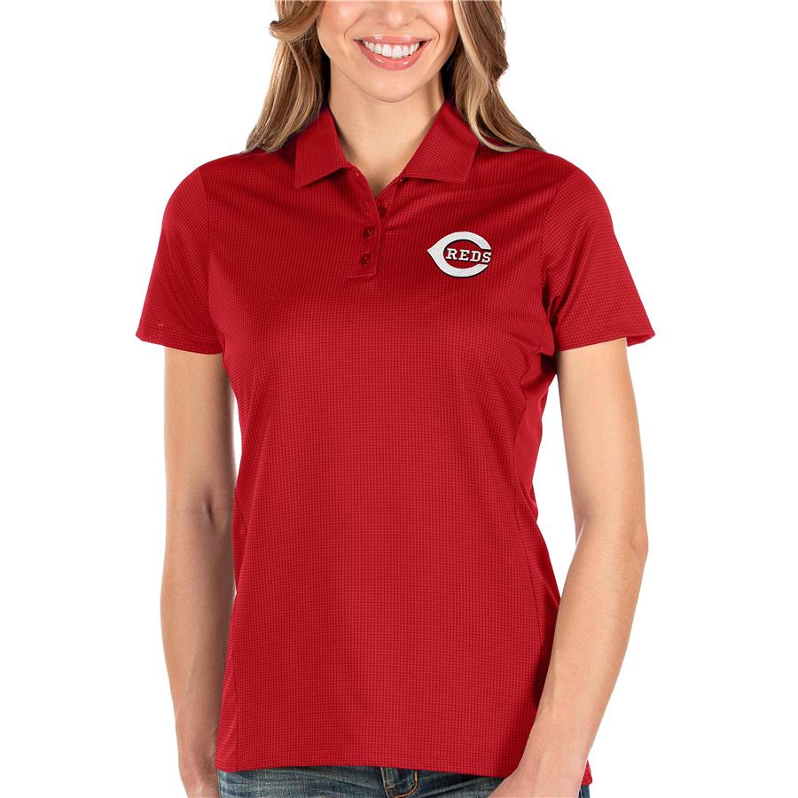 Cincinnati Reds Antigua Women's Balance Polo - Red
