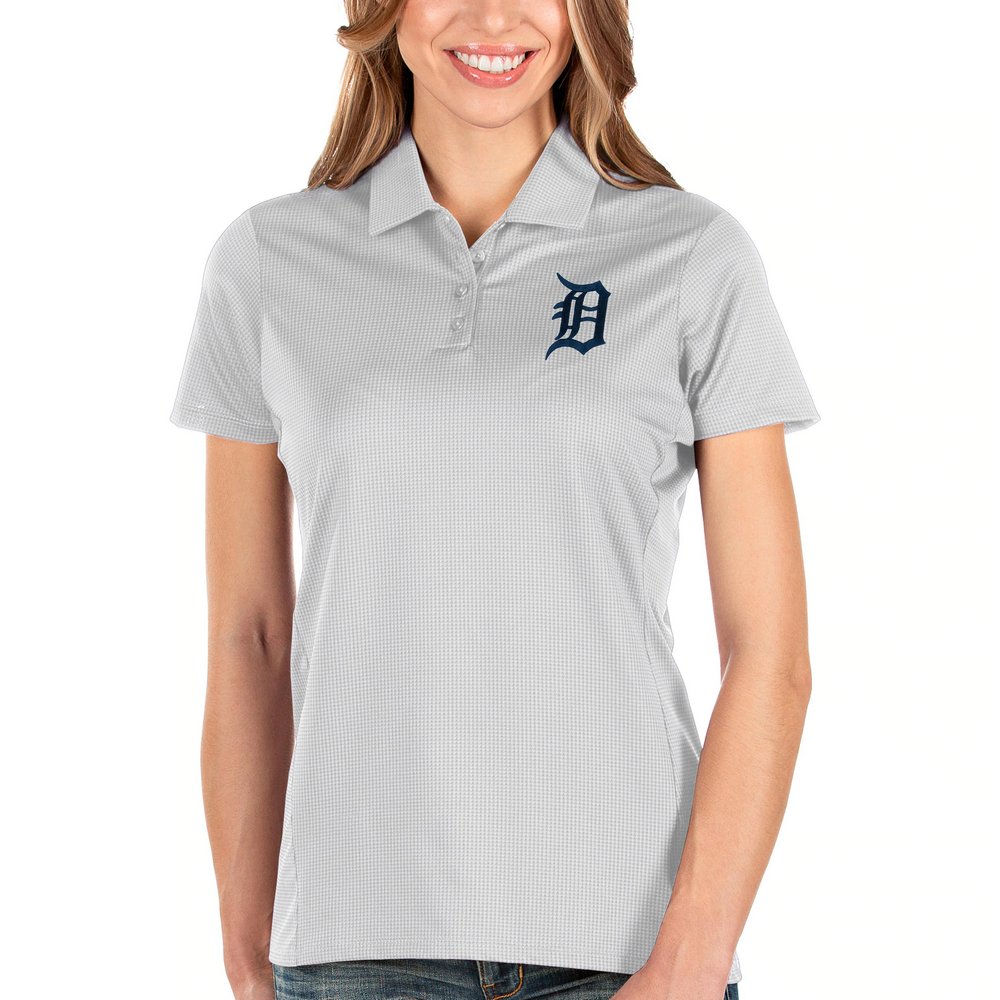 Detroit Tigers Antigua Women's Balance Polo - White