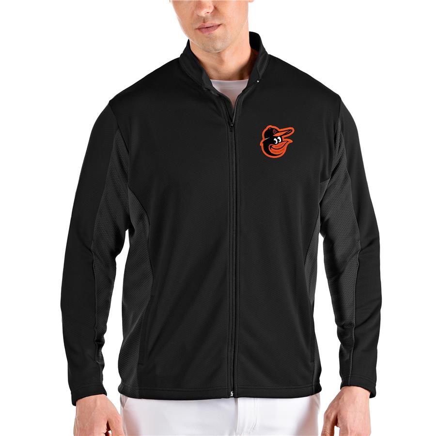 Baltimore Orioles Antigua Passage Full-Zip Jacket - Black