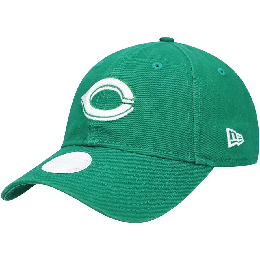 Cincinnati Reds New Era Women's St. Patrick's Core Classic 9TWENTY Adjustable Hat - Green