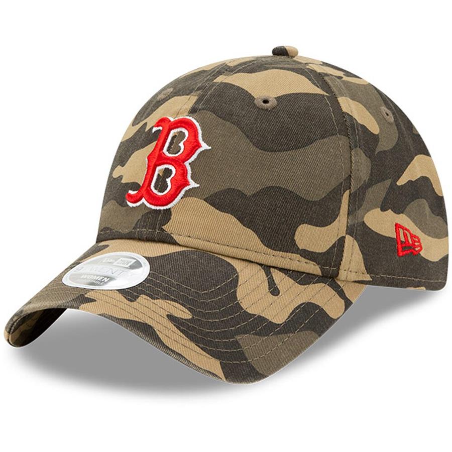 Boston Red Sox New Era Women's Tonal Core Classic 9TWENTY Logo Adjustable Hat - Camo