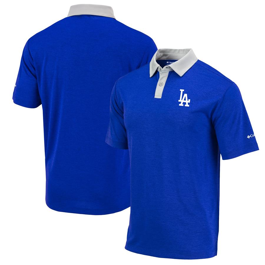 Los Angeles Dodgers Columbia Omni-Wick Range Two-Tone Polo - Royal