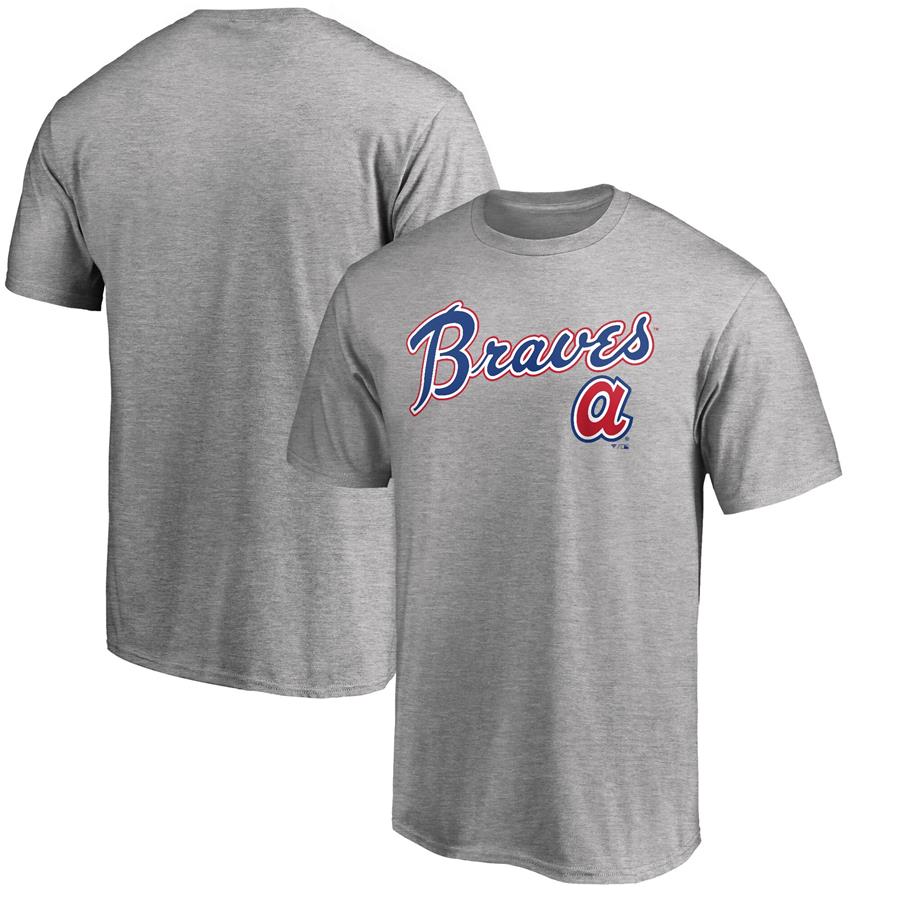Atlanta Braves Fanatics Branded Cooperstown Wahconah T-Shirt - Heathered Gray