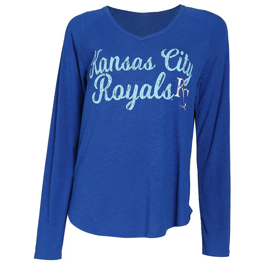 Kansas City Royals Concepts Sport Women's Composure Long Sleeve Top - Royal