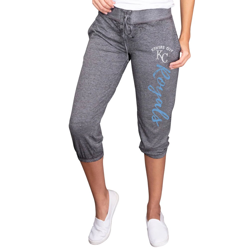 Kansas City Royals Concepts Sport Women's Composure Knit Capri Pants - Charcoal