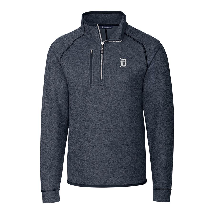 Detroit Tigers Cutter & Buck Mainsail Half-Zip Pullover Jacket - Navy