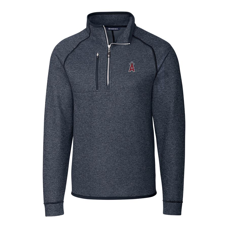 Los Angeles Angels Cutter & Buck Mainsail Half-Zip Pullover Jacket - Navy