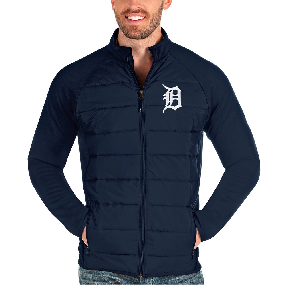 Detroit Tigers Antigua Altitude Full-Zip Jacket - Navy
