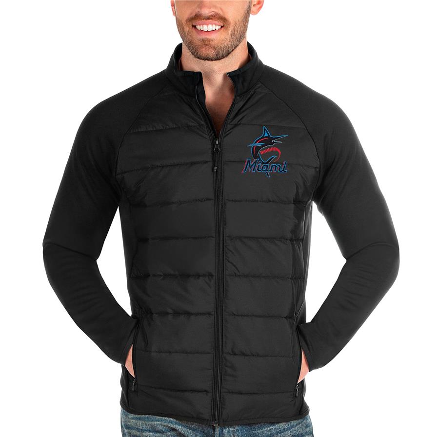 Miami Marlins Antigua Altitude Full-Zip Jacket - Black