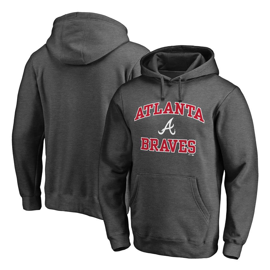 Atlanta Braves Fanatics Branded Heart & Soul Pullover Hoodie - Charcoal
