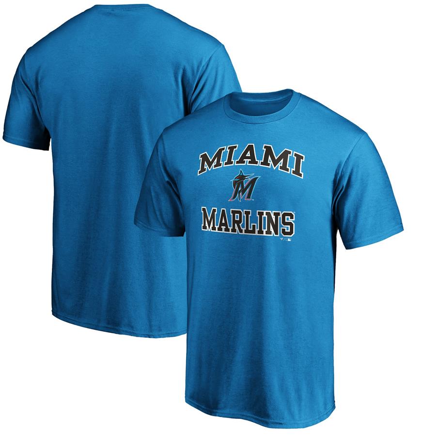 Miami Marlins Fanatics Branded Heart & Soul T-Shirt - Blue