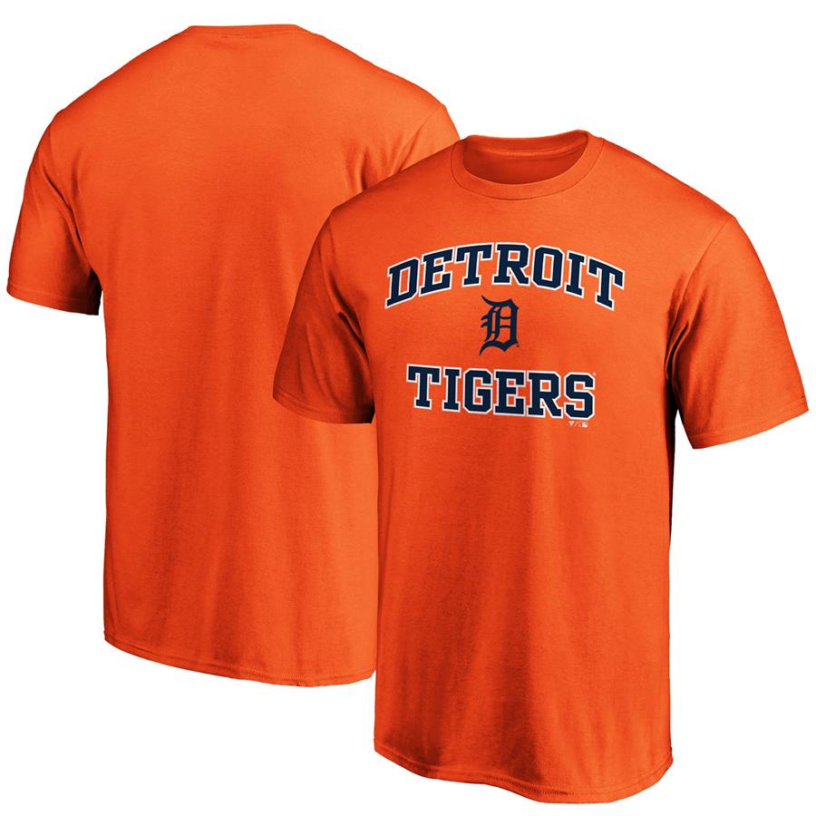 Detroit Tigers Fanatics Branded Heart & Soul T-Shirt - Orange