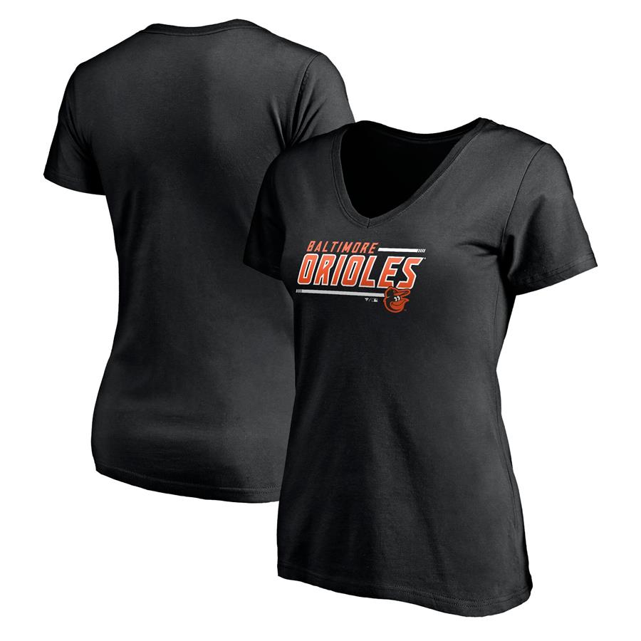 Baltimore Orioles Fanatics Branded Women's Mascot In Bounds V-Neck T-Shirt - Black