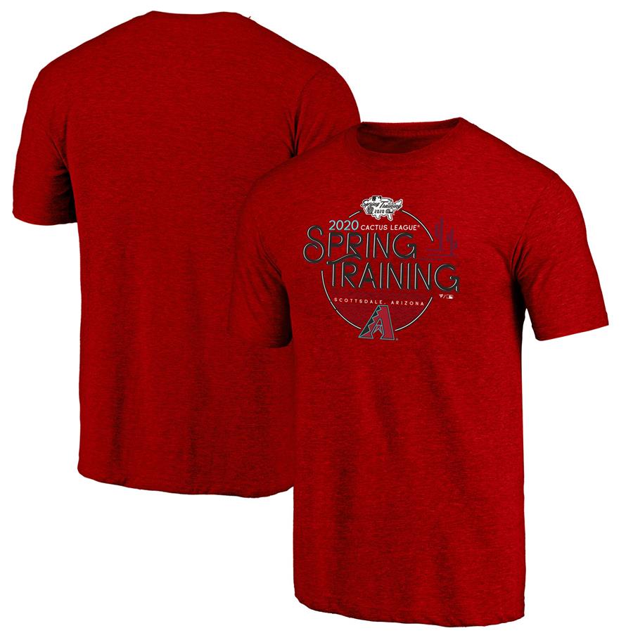 Arizona Diamondbacks Fanatics Branded 2020 Spring Training Round Trip Tri-Blend T-Shirt - Red