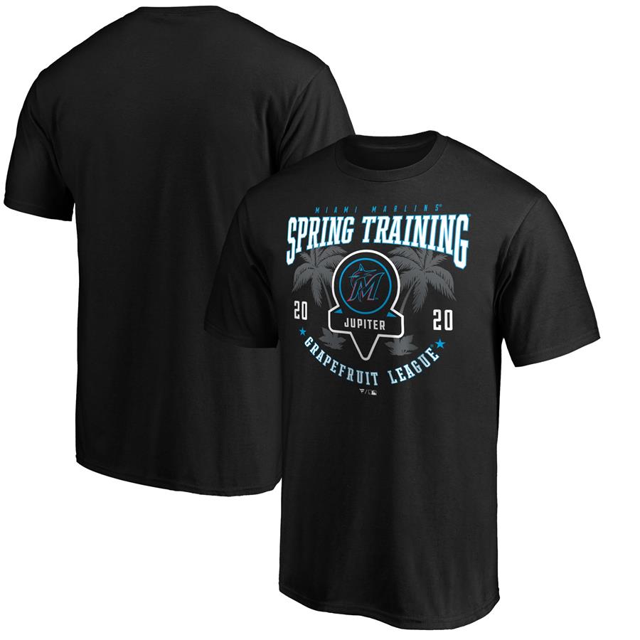 Miami Marlins Fanatics Branded 2020 Spring Training Pick Off Move T-Shirt - Black
