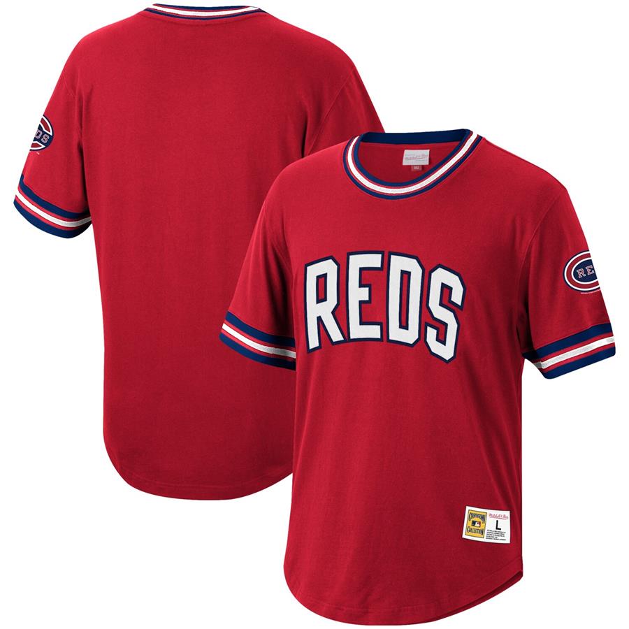 Cincinnati Reds Mitchell & Ness Cooperstown Collection Wild Pitch Jersey T-Shirt - Red