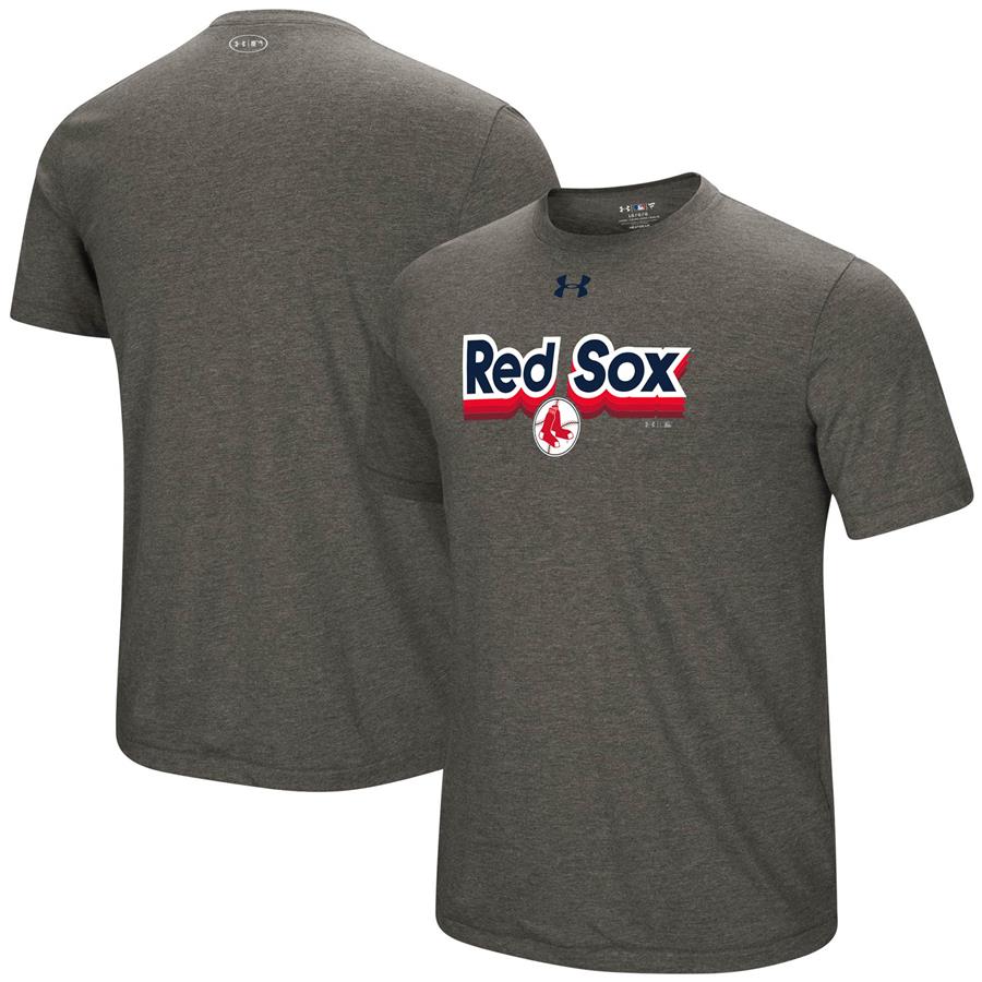 Boston Red Sox Under Armour Cooperstown Collection Saturday Morning Tri-Blend Performance T-Shirt - Heathered Gray
