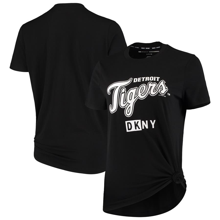 Detroit Tigers DKNY Sport Women's The Abbigail T-Shirt - Black