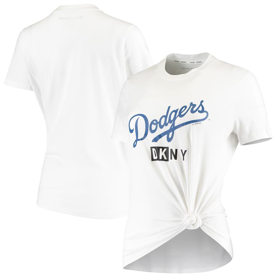 Los Angeles Dodgers DKNY Sport Women's The Abbigail T-Shirt - White